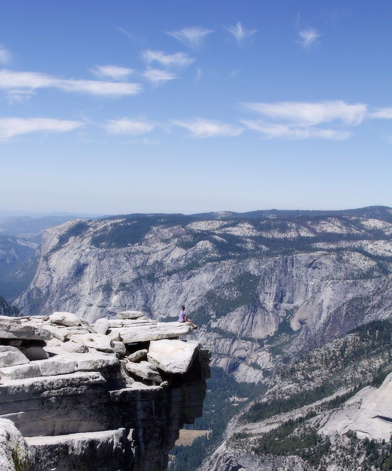 No15 sitting on half dome 5x6