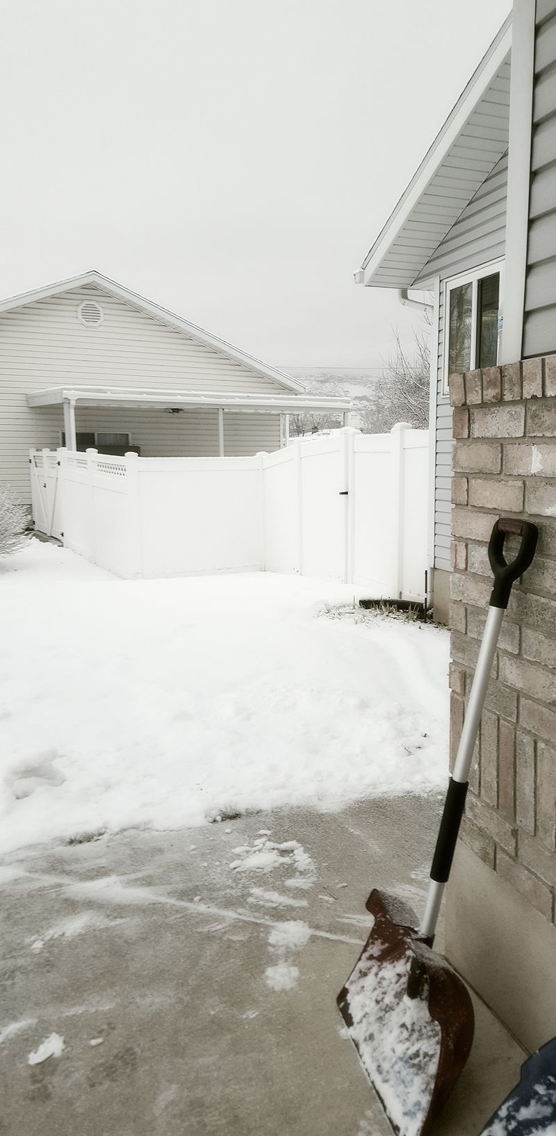 Shoveling snow