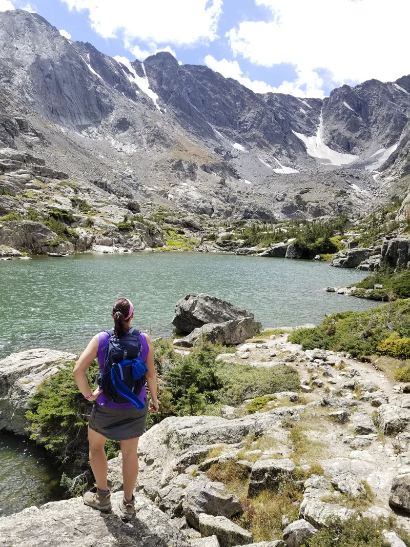 View of glass lake