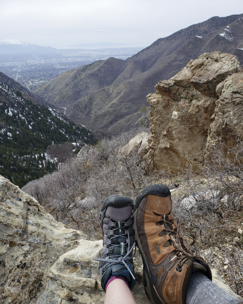 Desolation trail overlook hiking boots