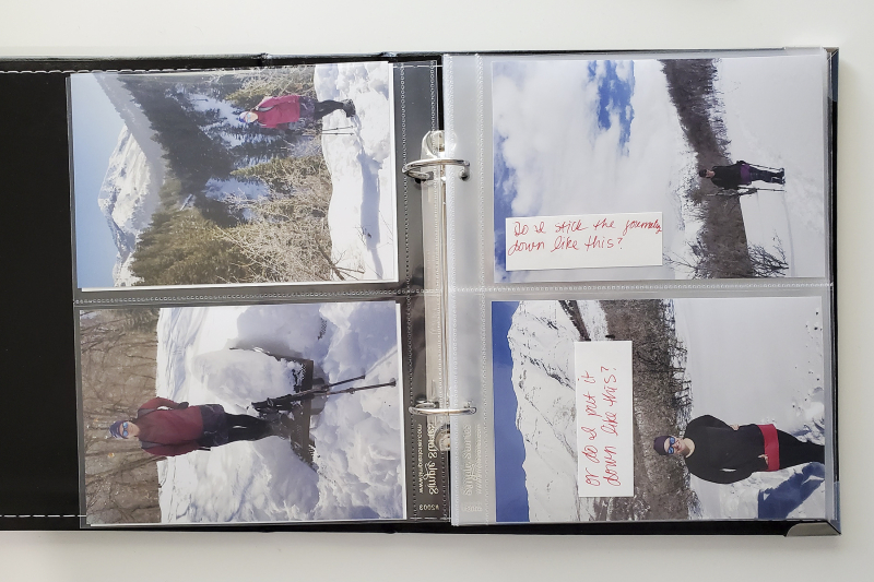 50 hikes album open with vertical photos 50 hikes album open with vertical photos