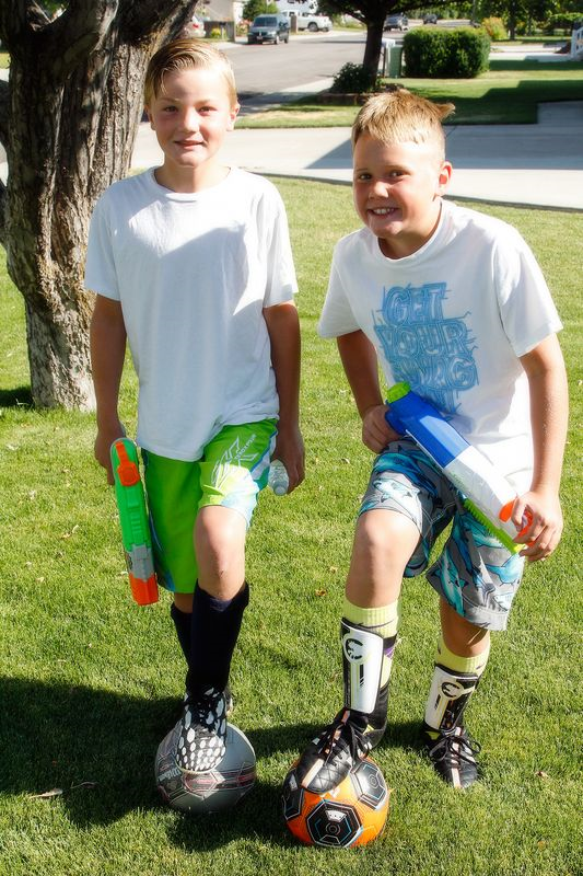 kaleb and jace soccer practice 4x6