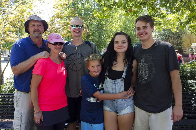 family at lagoon